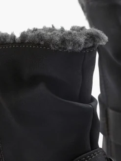 Easy Street Comfort Schoenen-Zwarte Enkellaars Warm Gevoerd