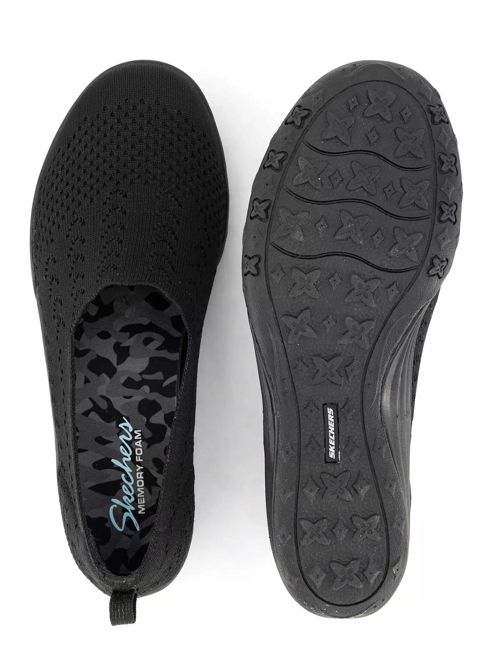 Skechers Instappers-Zwarte Fiftster - Love Starz