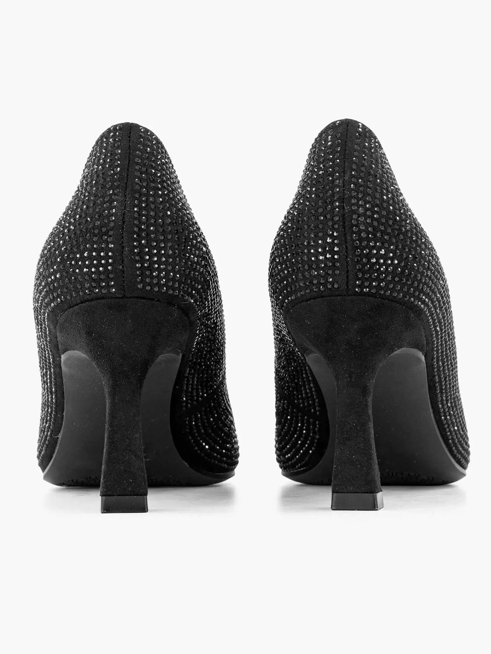 Graceland Hoge Hakken-Zwarte Glitter Pump Gesp