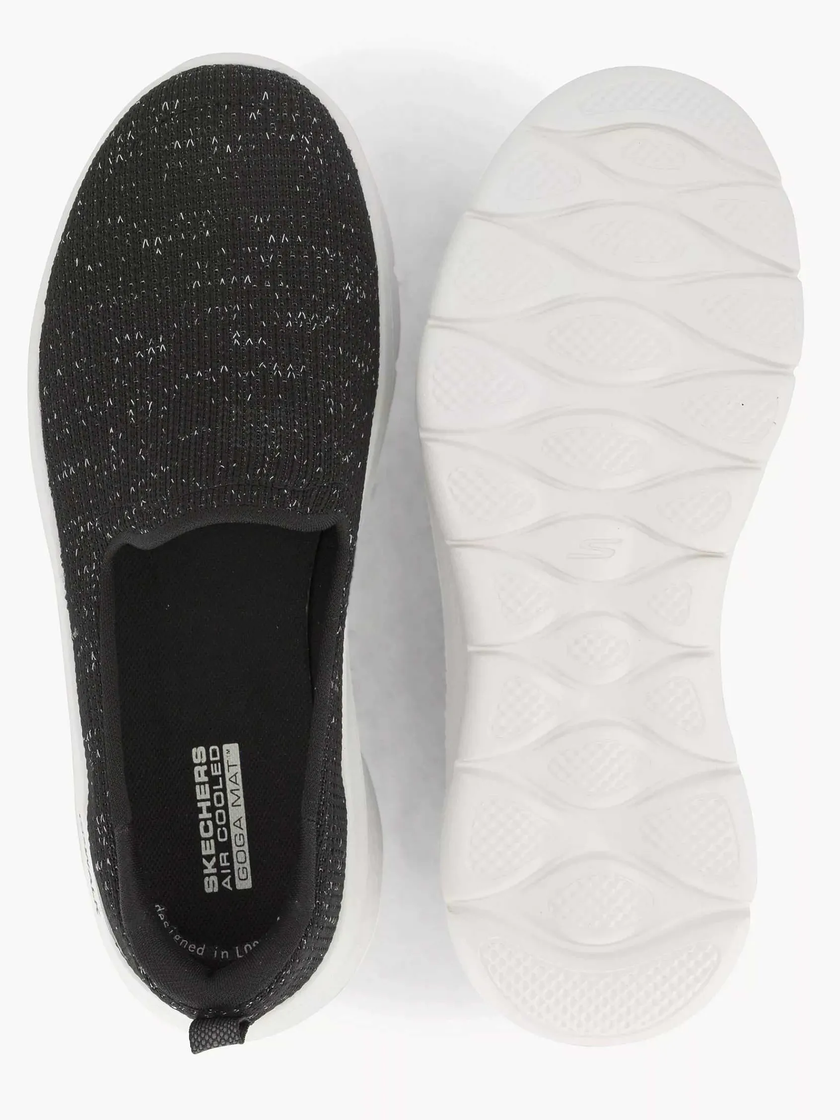 Skechers Sneakers-Zwarte Go Walk Flex - Flashing Stars