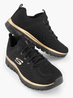 Skechers Sneakers-Zwarte Graceful - Get Connected