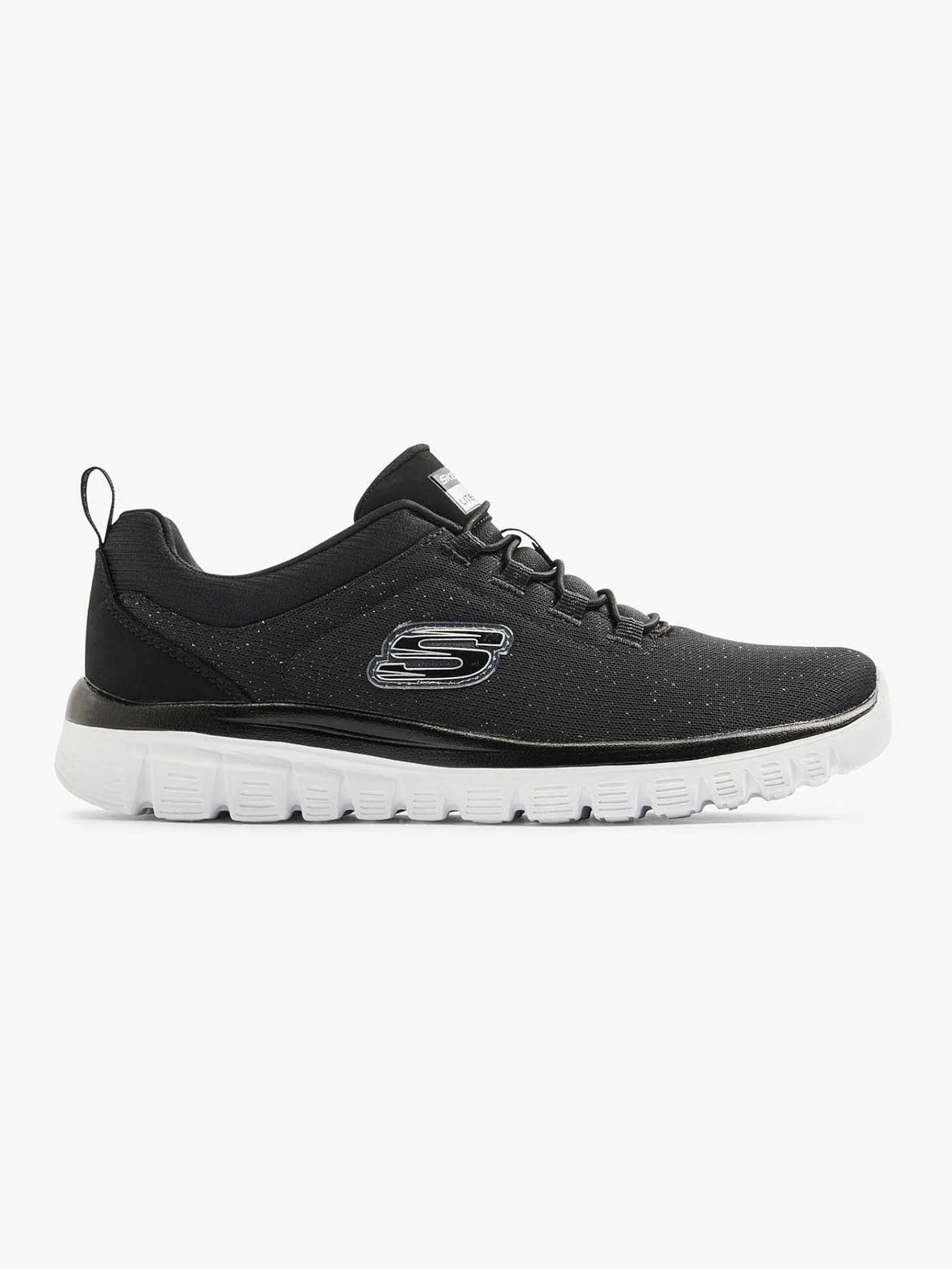 Skechers Sneakers-Zwarte Graceful 2.0 - Sea Sharp