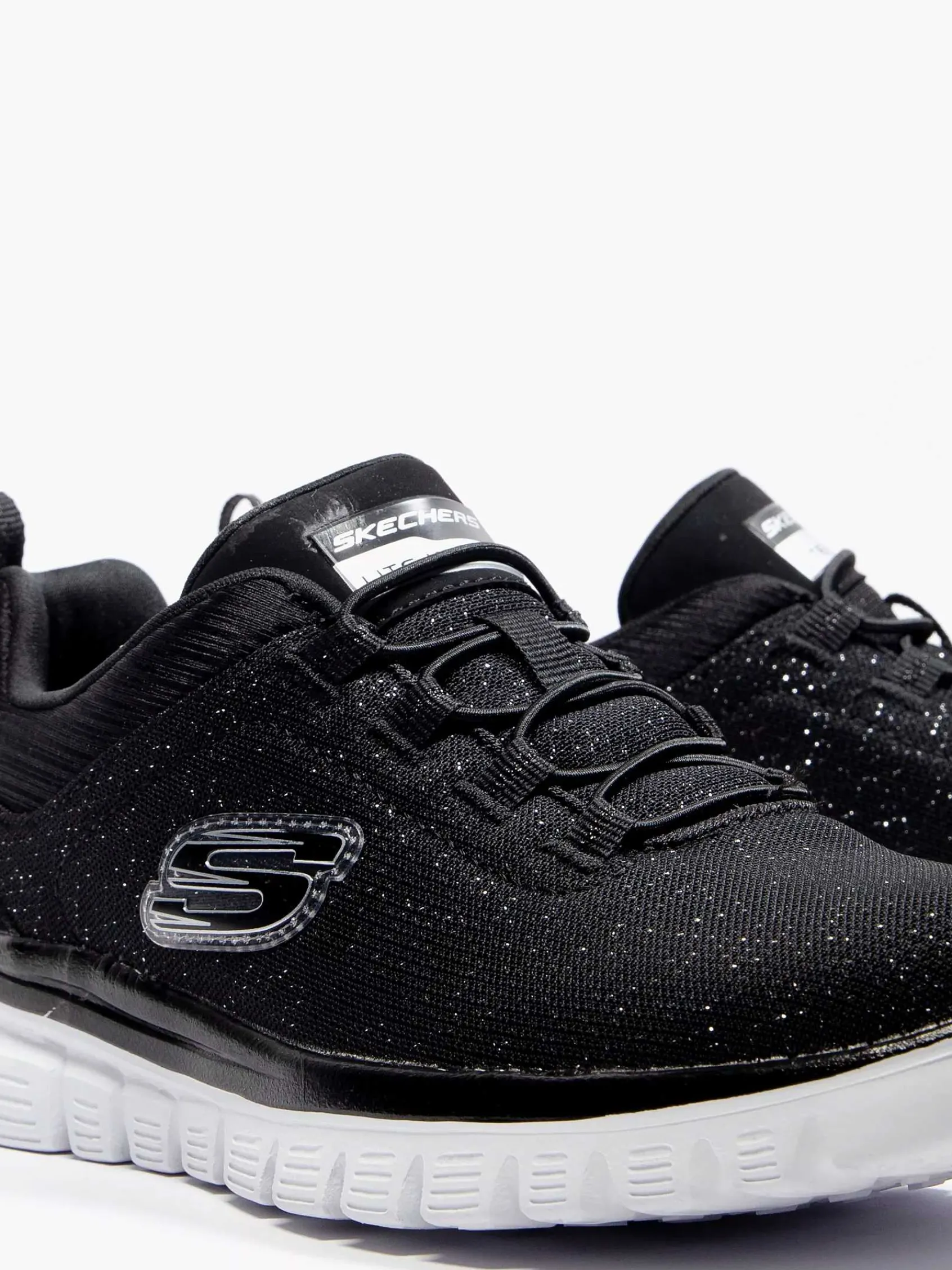 Skechers Sneakers-Zwarte Graceful 2.0 - Sea Sharp