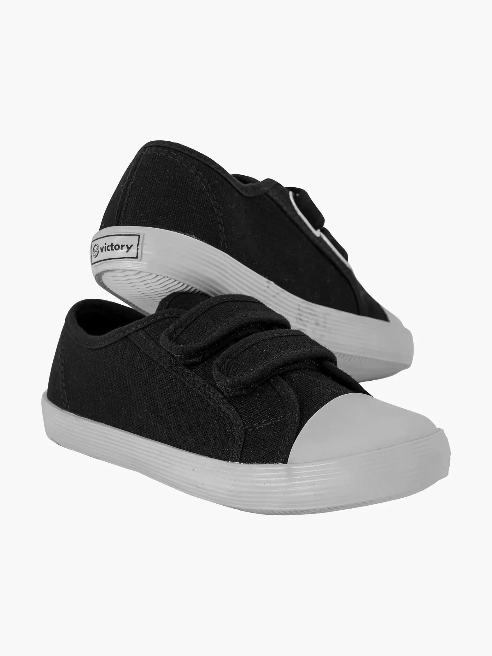 Vty Babyschoenen-Zwarte Gymschoen Klittenband