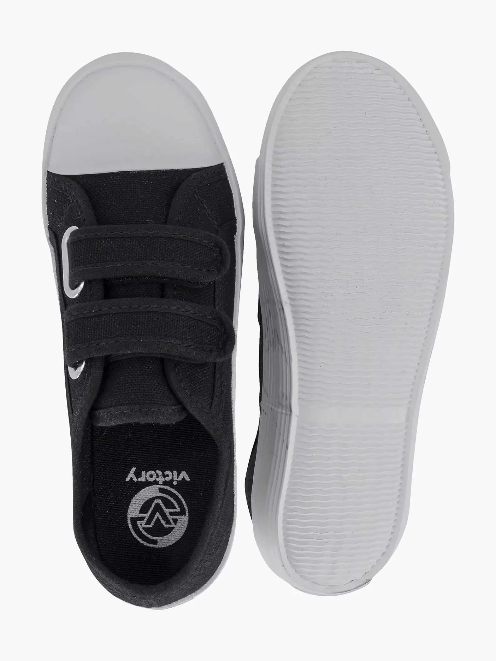 Vty Babyschoenen-Zwarte Gymschoen Klittenband