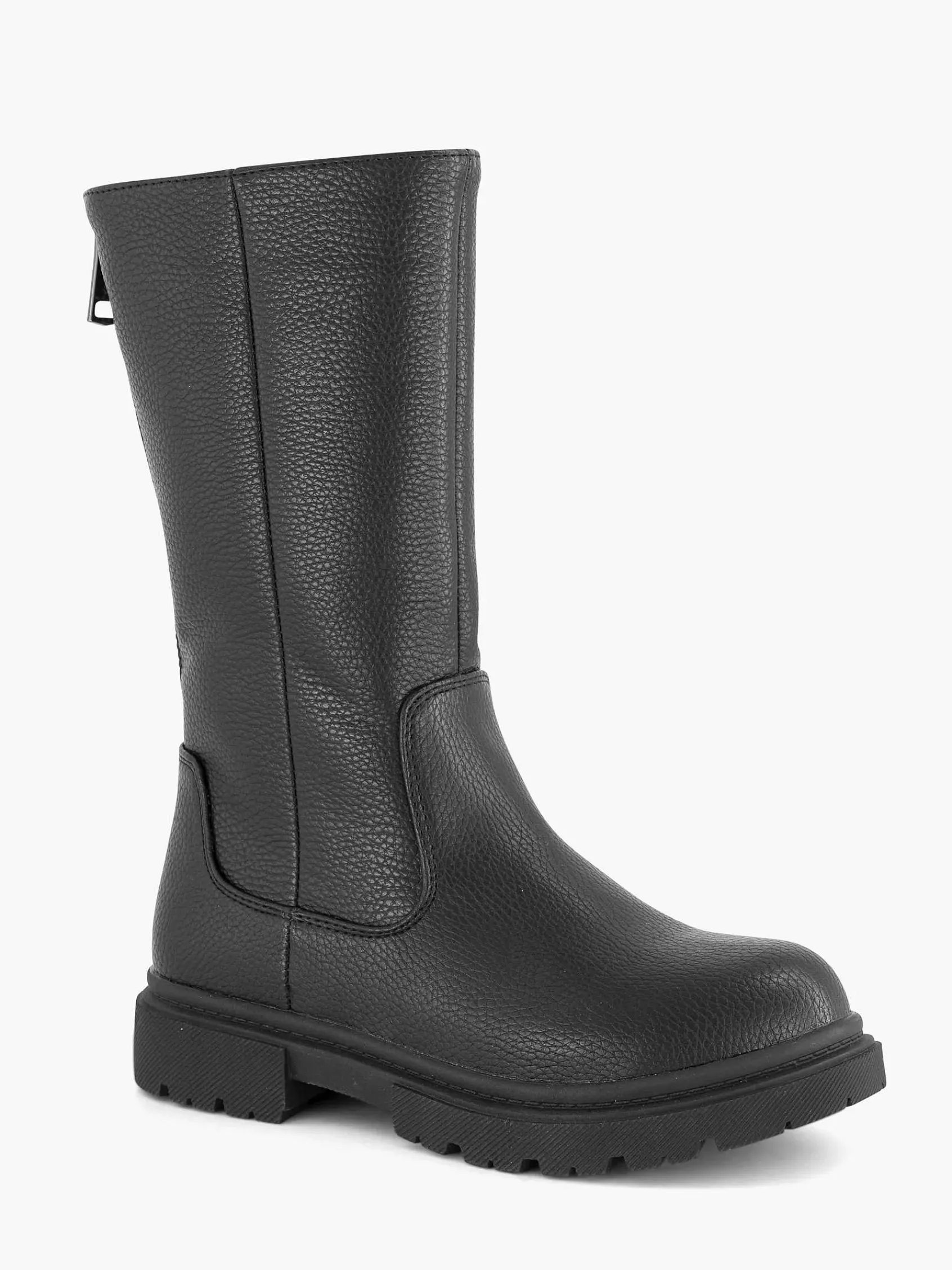Oxmox Babyschoenen-Zwarte Hoge Laars Ritssluiting