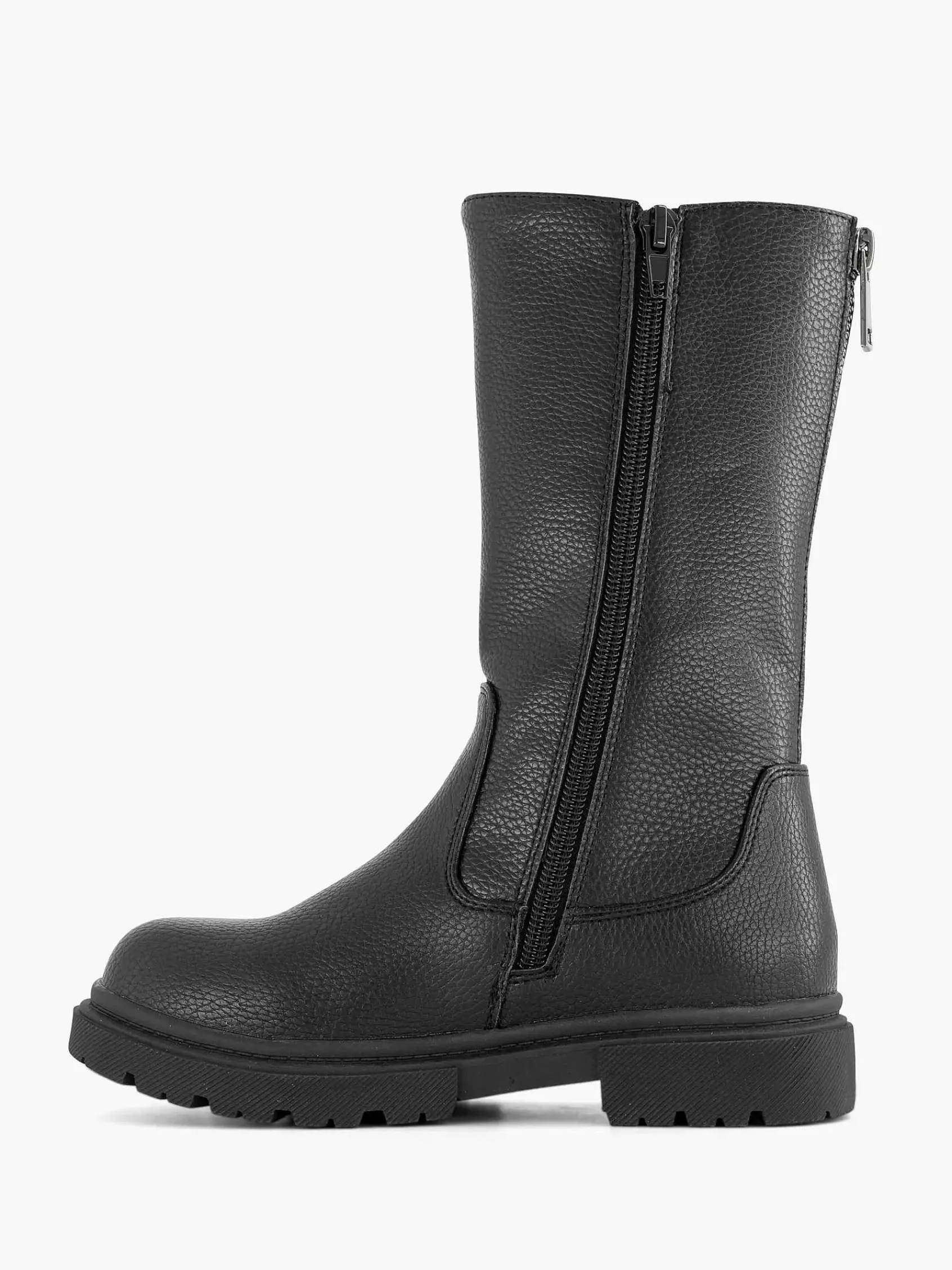 Oxmox Babyschoenen-Zwarte Hoge Laars Ritssluiting