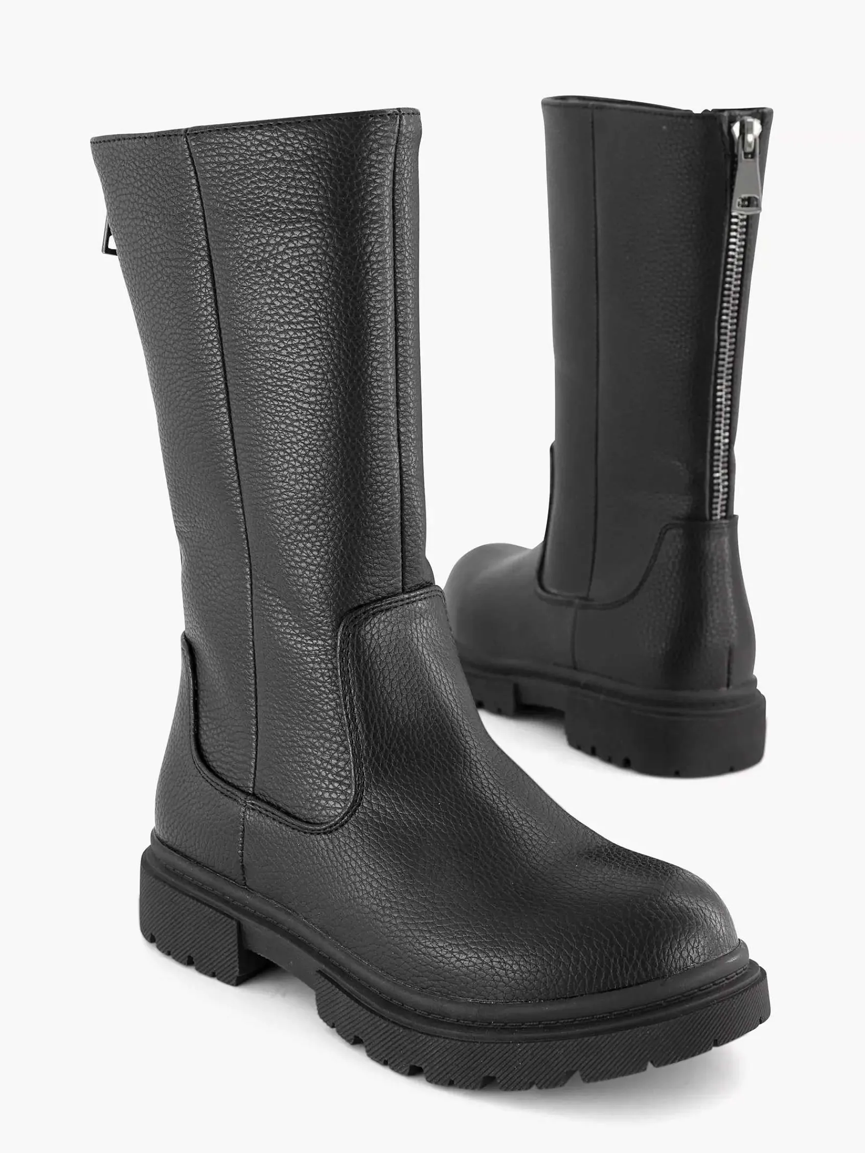 Oxmox Babyschoenen-Zwarte Hoge Laars Ritssluiting