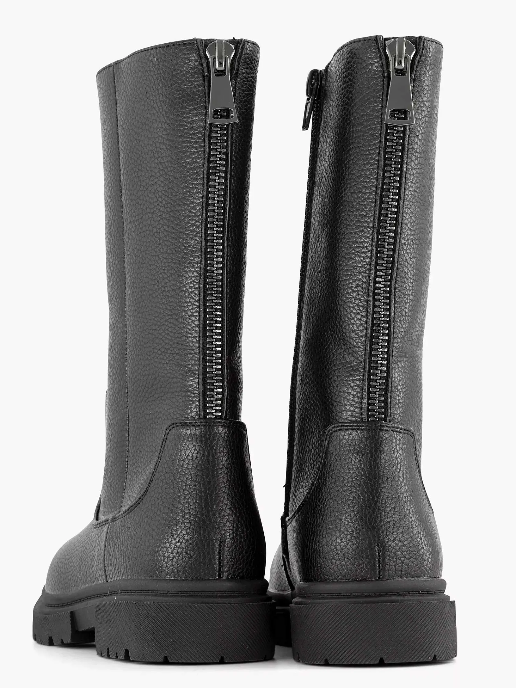 Oxmox Babyschoenen-Zwarte Hoge Laars Ritssluiting