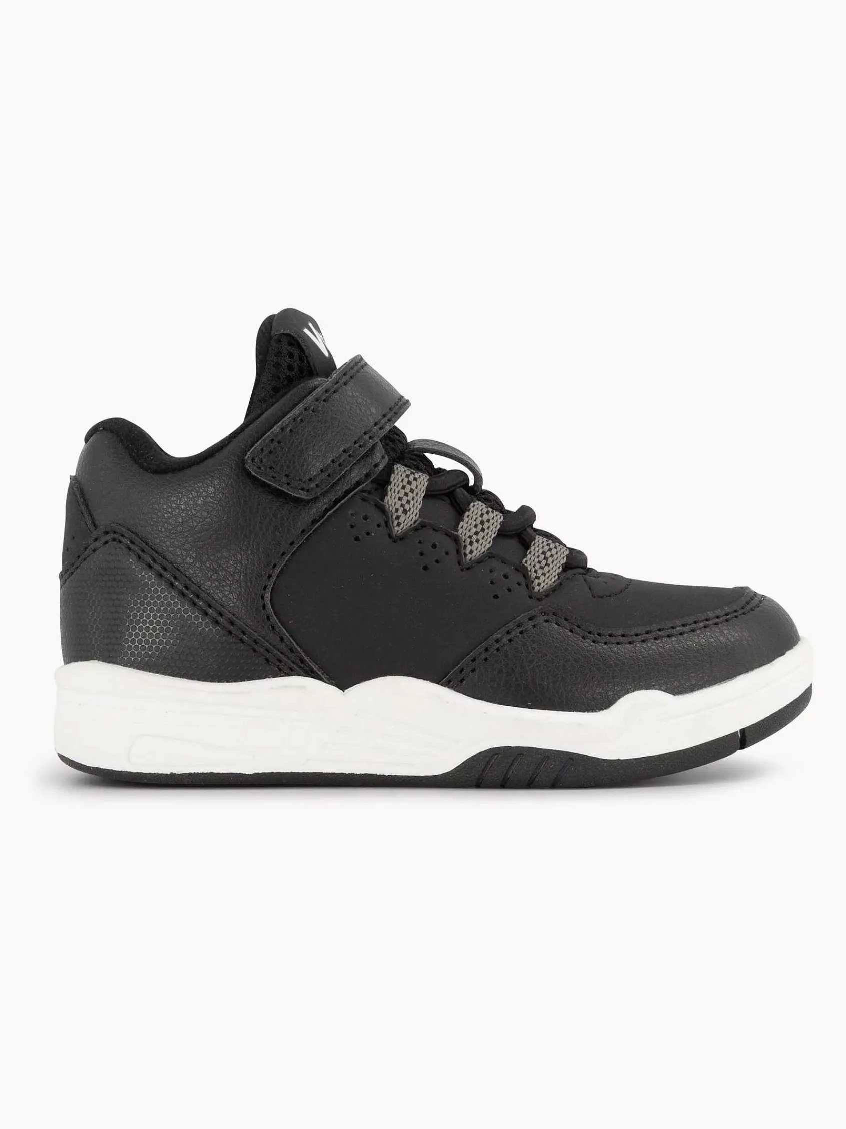 Vty Jongensschoenen-Zwarte Hoge Sneaker