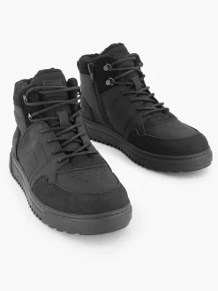 Vty Jongensschoenen-Zwarte Hoge Sneaker