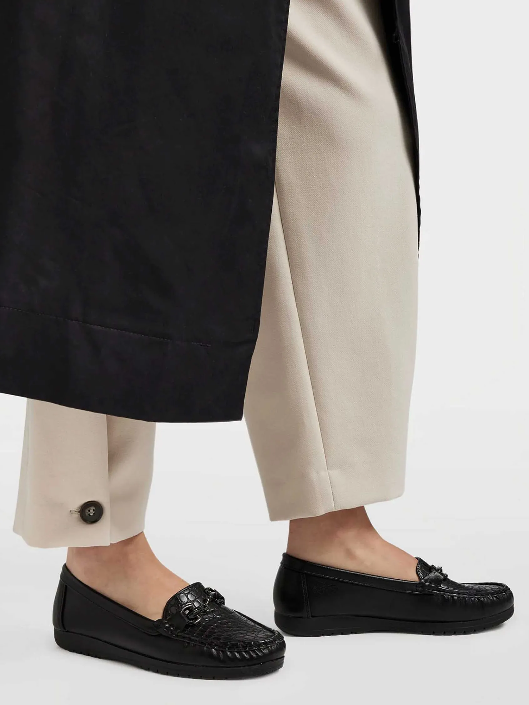 Easy Street Comfort Schoenen-Zwarte Instapper