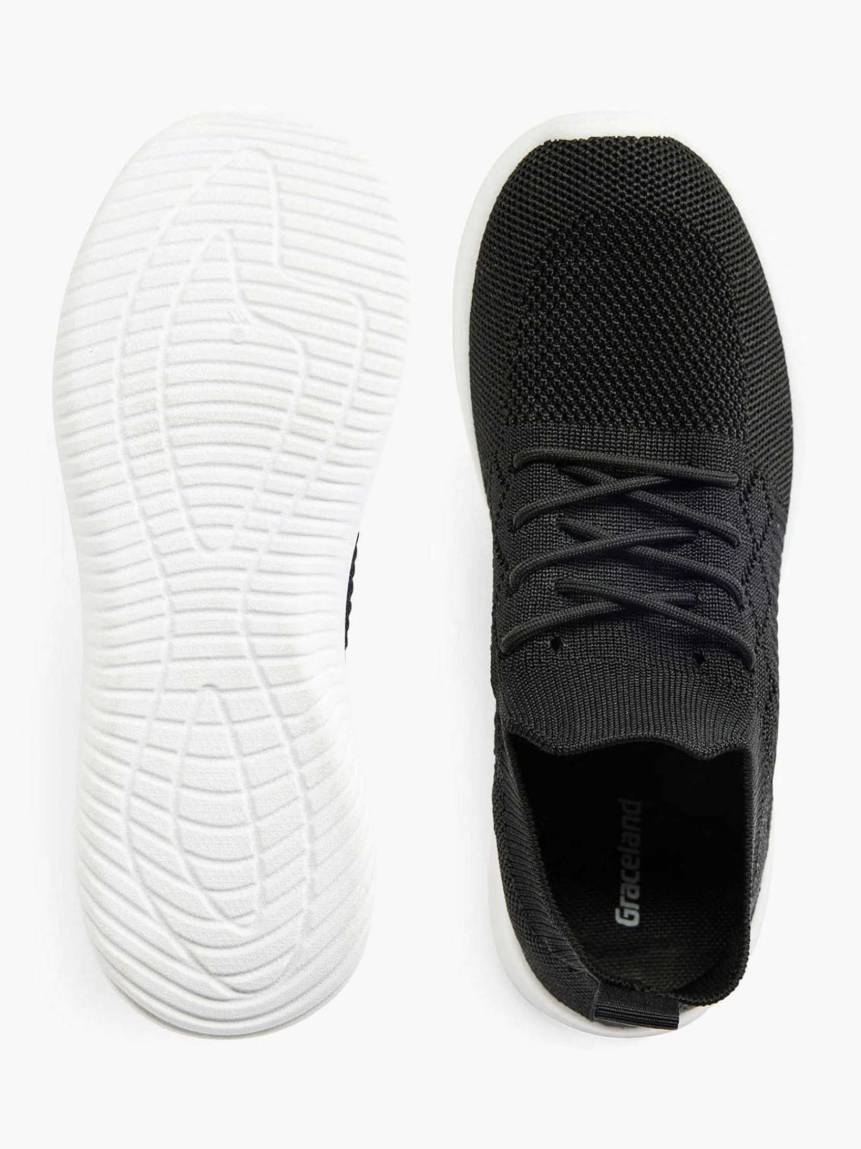 Graceland Sneakers-Zwarte Instapper