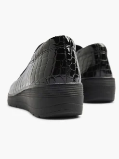 Easy Street Comfort Schoenen-Zwarte Instapper Lak