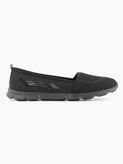 Easy Street Comfort Schoenen-Zwarte Instapper Memory Foam