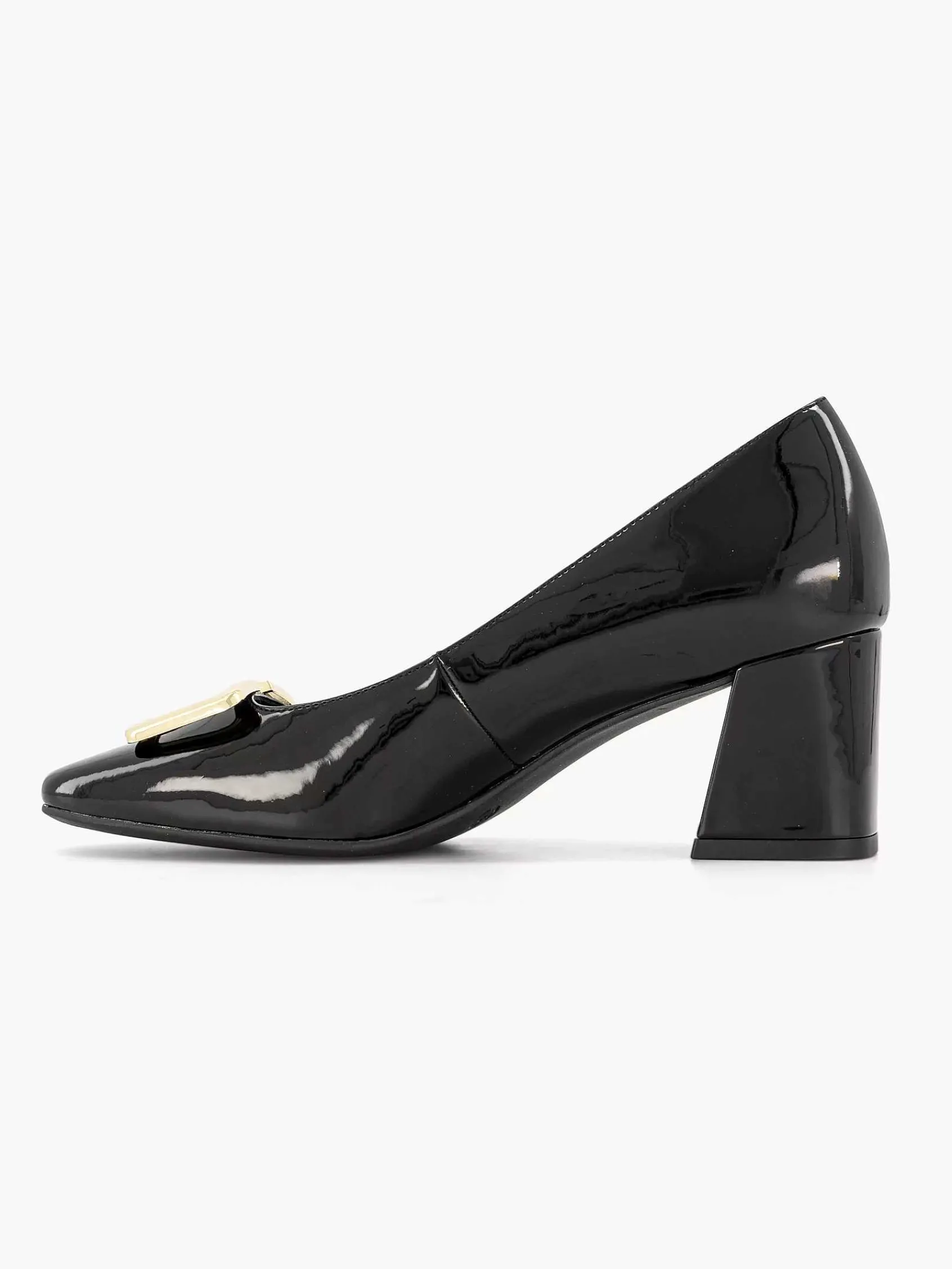Graceland Pumps-Zwarte Lak Pump Siergesp
