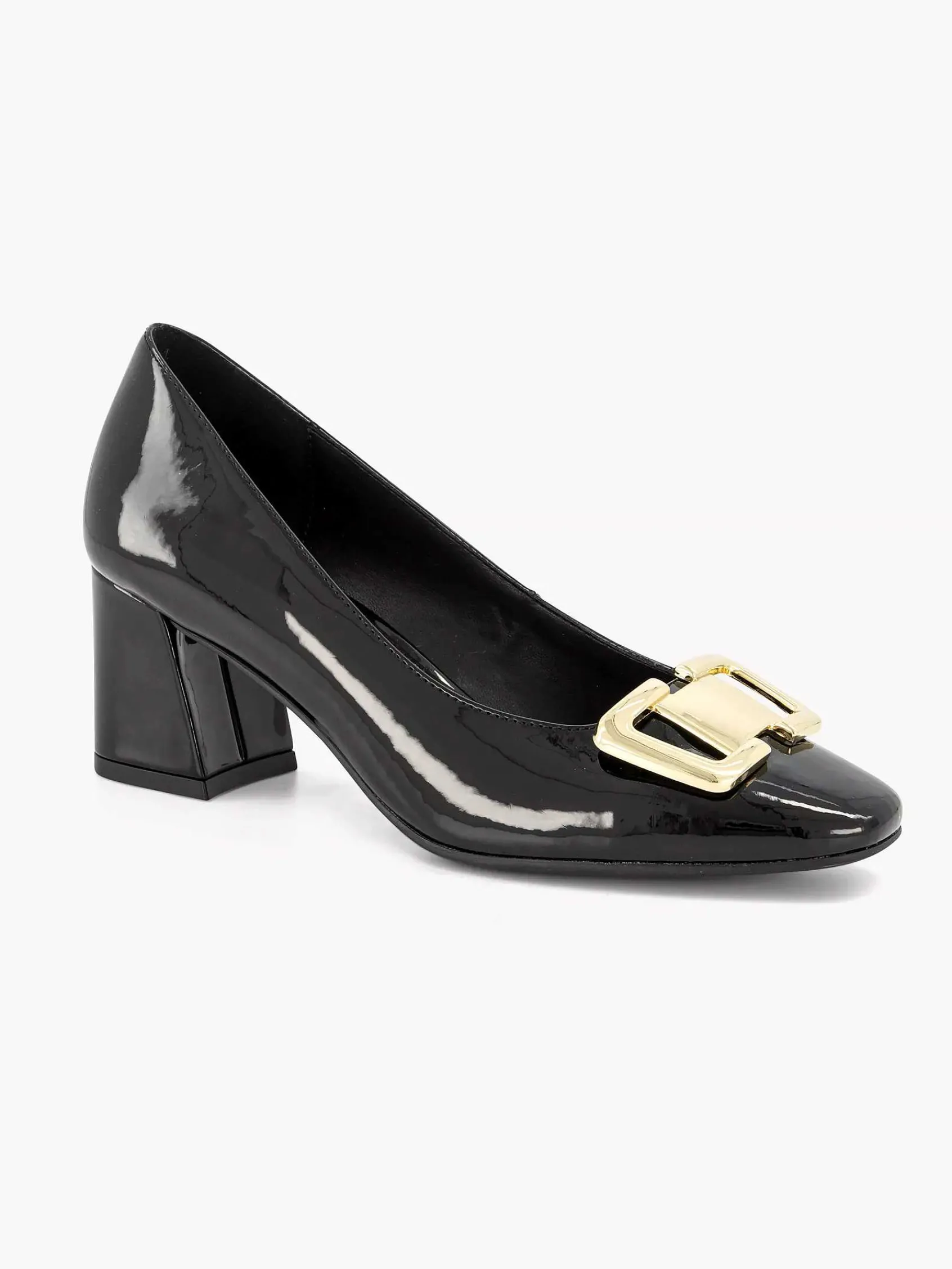 Graceland Pumps-Zwarte Lak Pump Siergesp