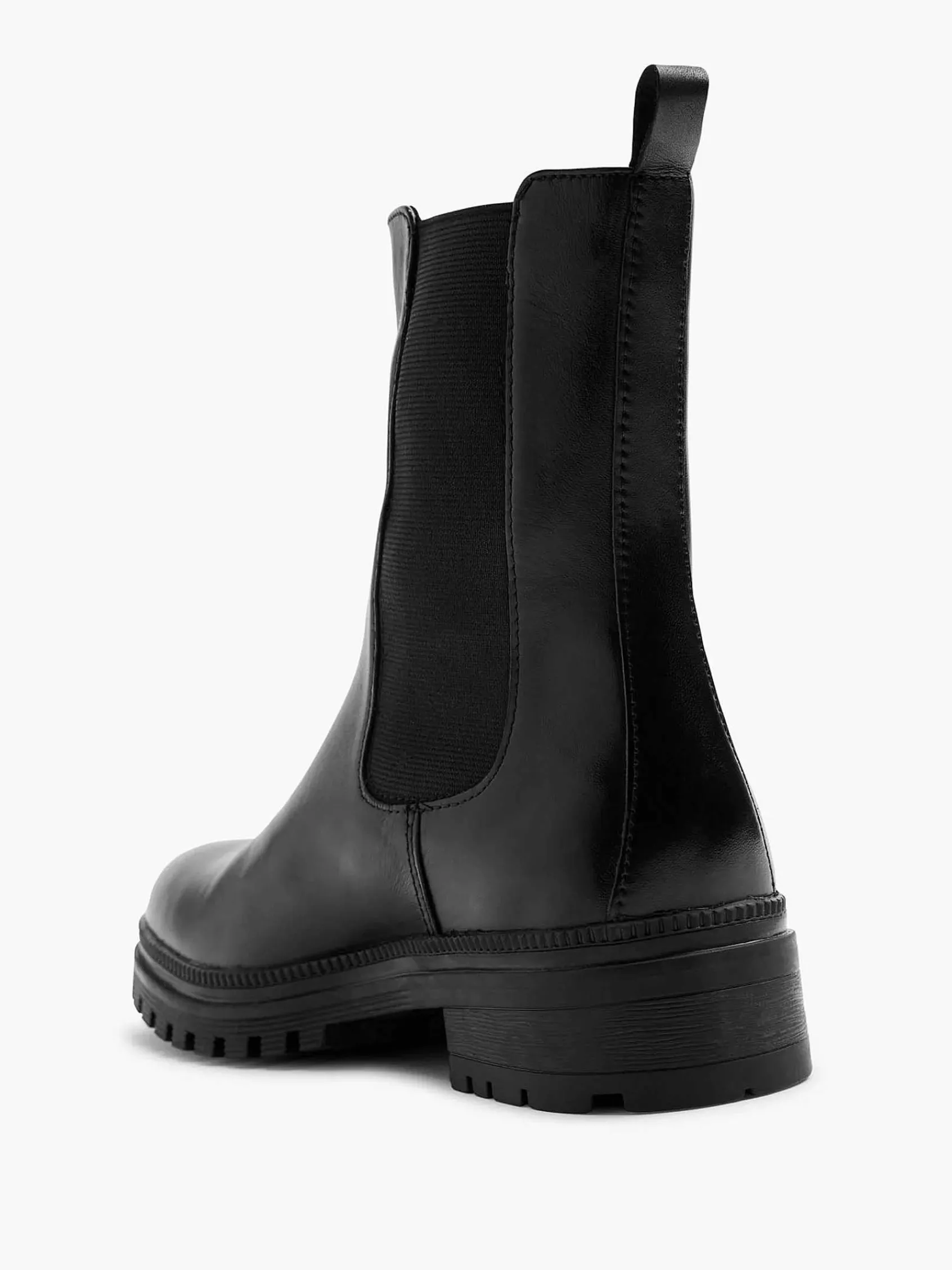 5th Avenue Enkellaarzen & Boots-Zwarte Leren Chelsea Boot