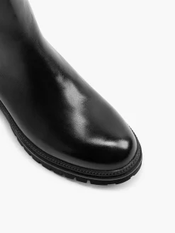 5th Avenue Enkellaarzen & Boots-Zwarte Leren Chelsea Boot