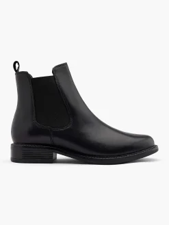 5th Avenue Enkellaarzen & Boots-Zwarte Leren Chelsea Boot