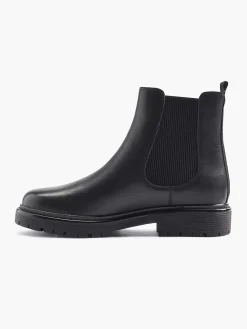 5th Avenue Enkellaarzen & Boots-Zwarte Leren Chelsea Boot
