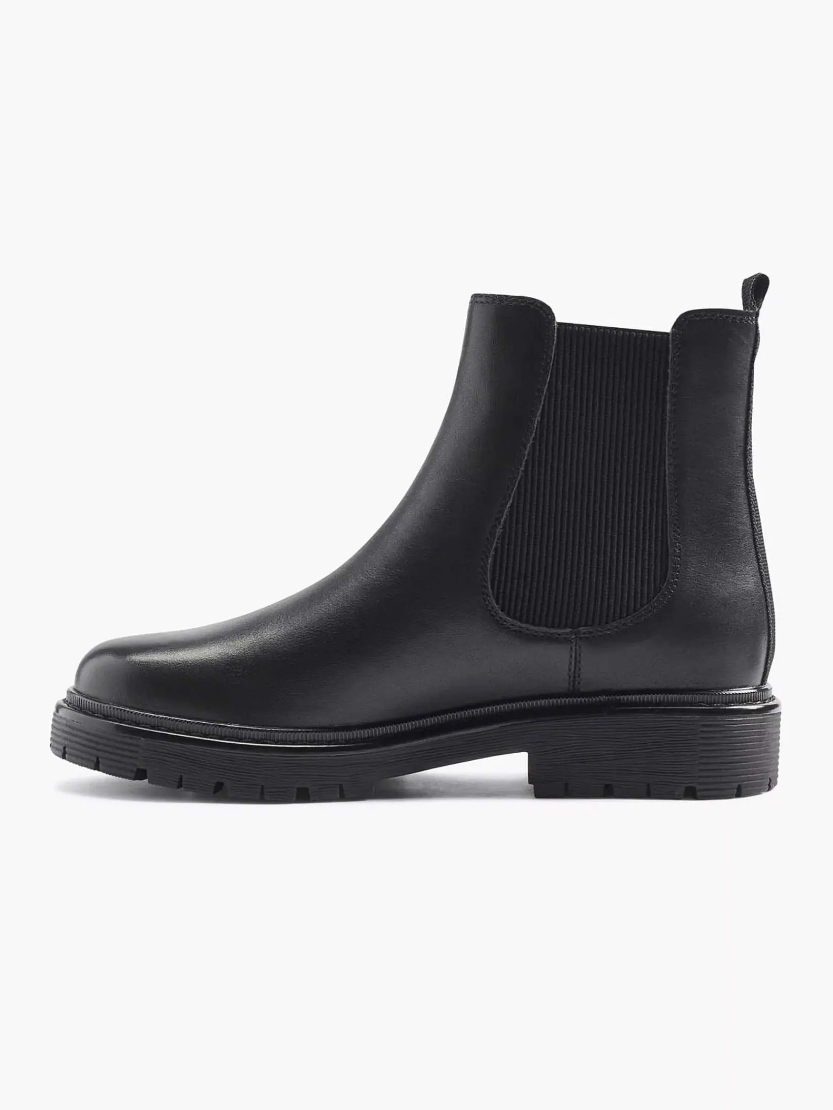 5th Avenue Enkellaarzen & Boots-Zwarte Leren Chelsea Boot