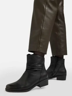 Medicus Enkellaarzen & Boots-Zwarte Leren Comfort Enkellaars