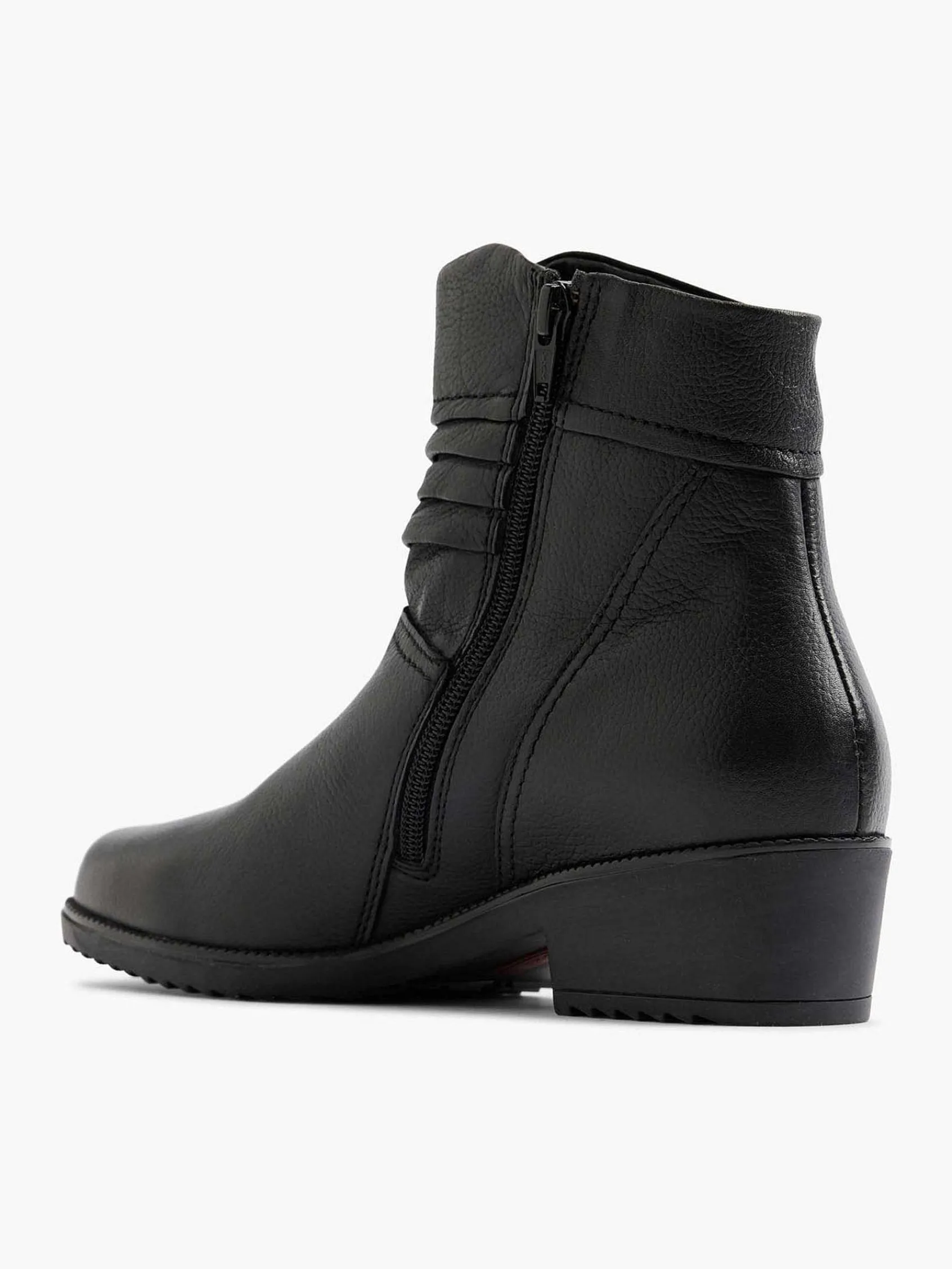 Medicus Enkellaarzen & Boots-Zwarte Leren Comfort Enkellaars