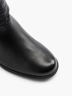 Medicus Enkellaarzen & Boots-Zwarte Leren Comfort Enkellaars
