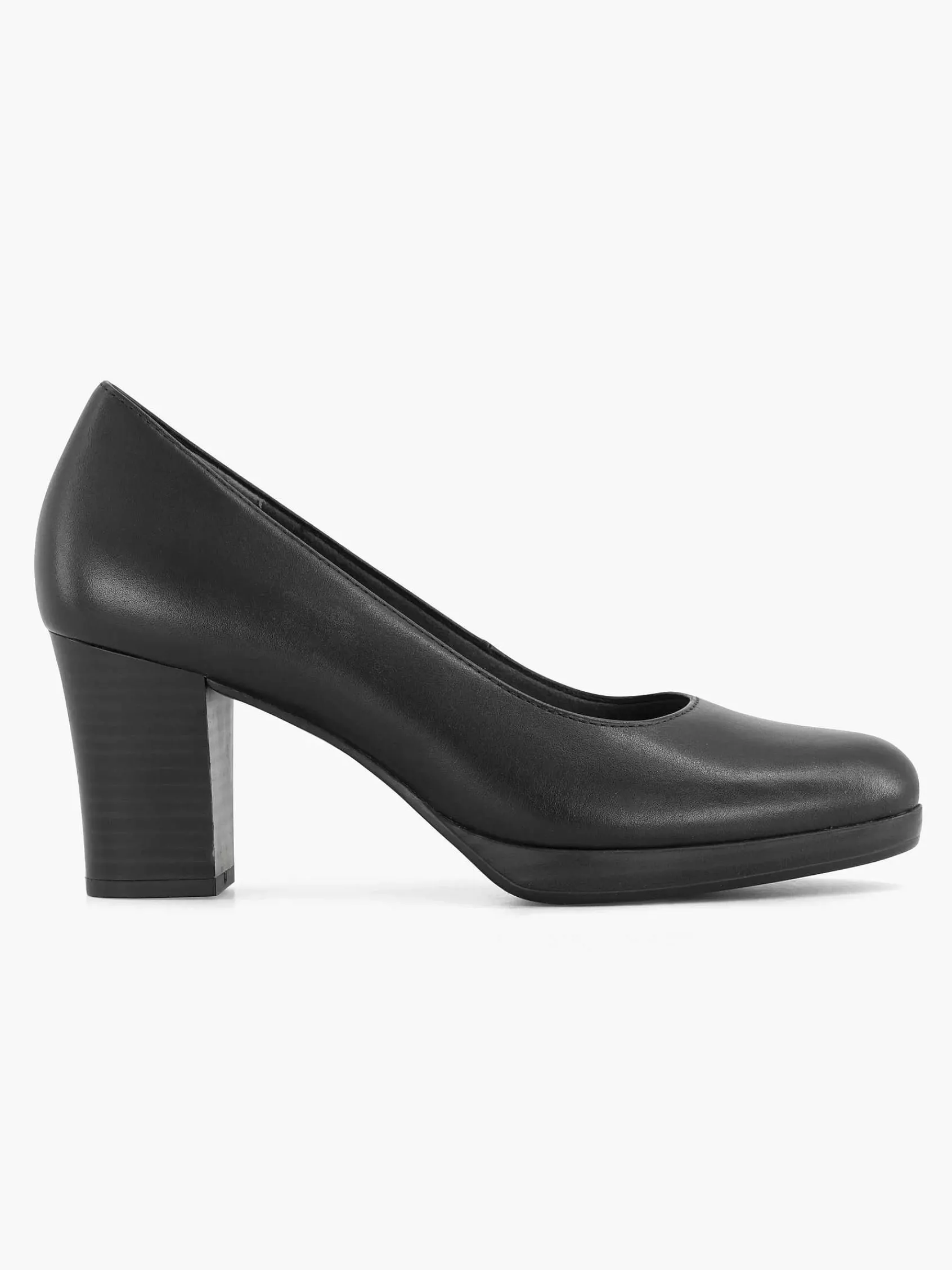 Medicus Comfort Schoenen-Zwarte Leren Comfort Pump