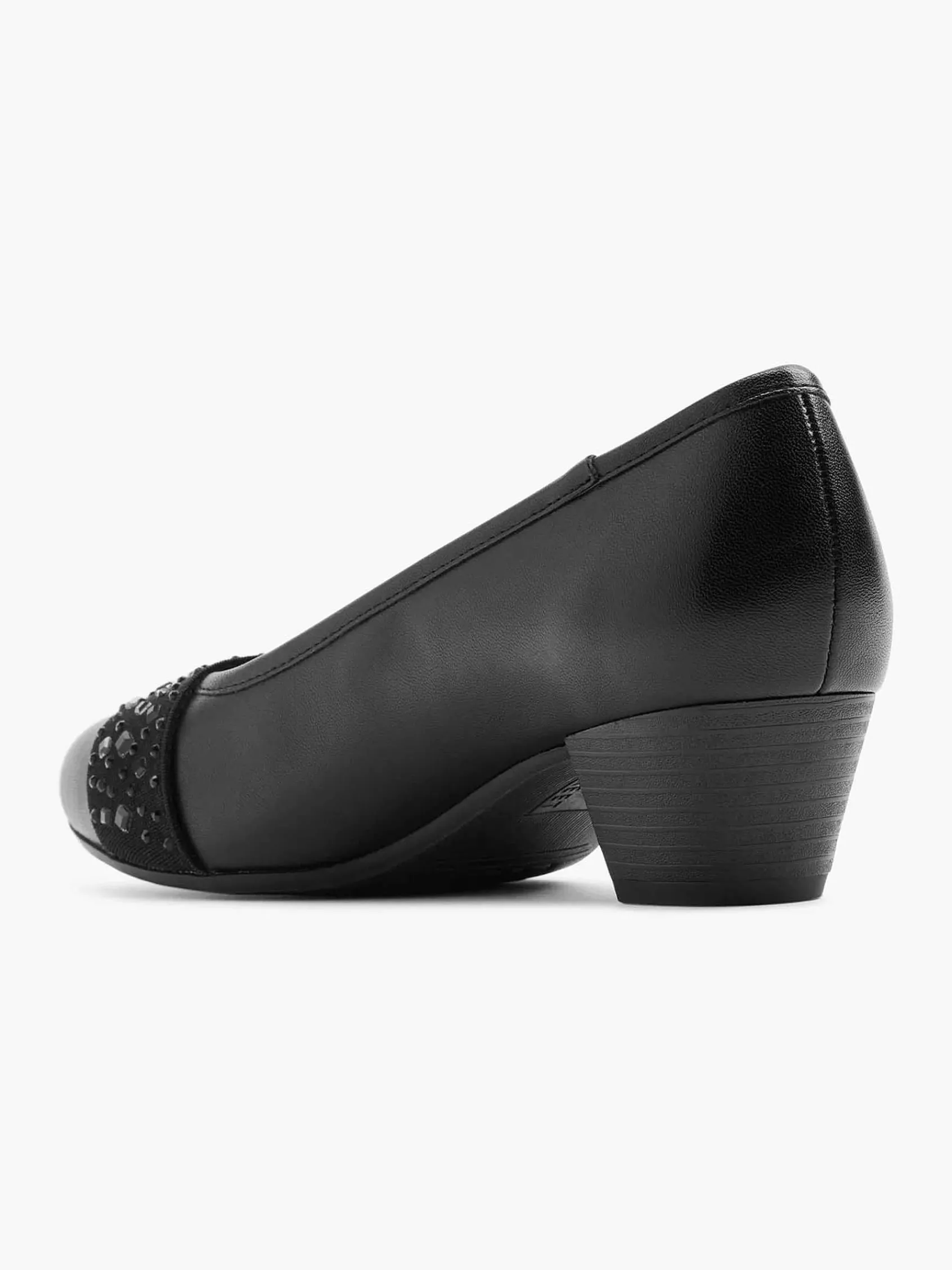 Easy Street Comfort Schoenen-Zwarte Leren Pump