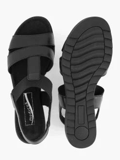 Medicus Sandalen-Zwarte Leren Sandaal