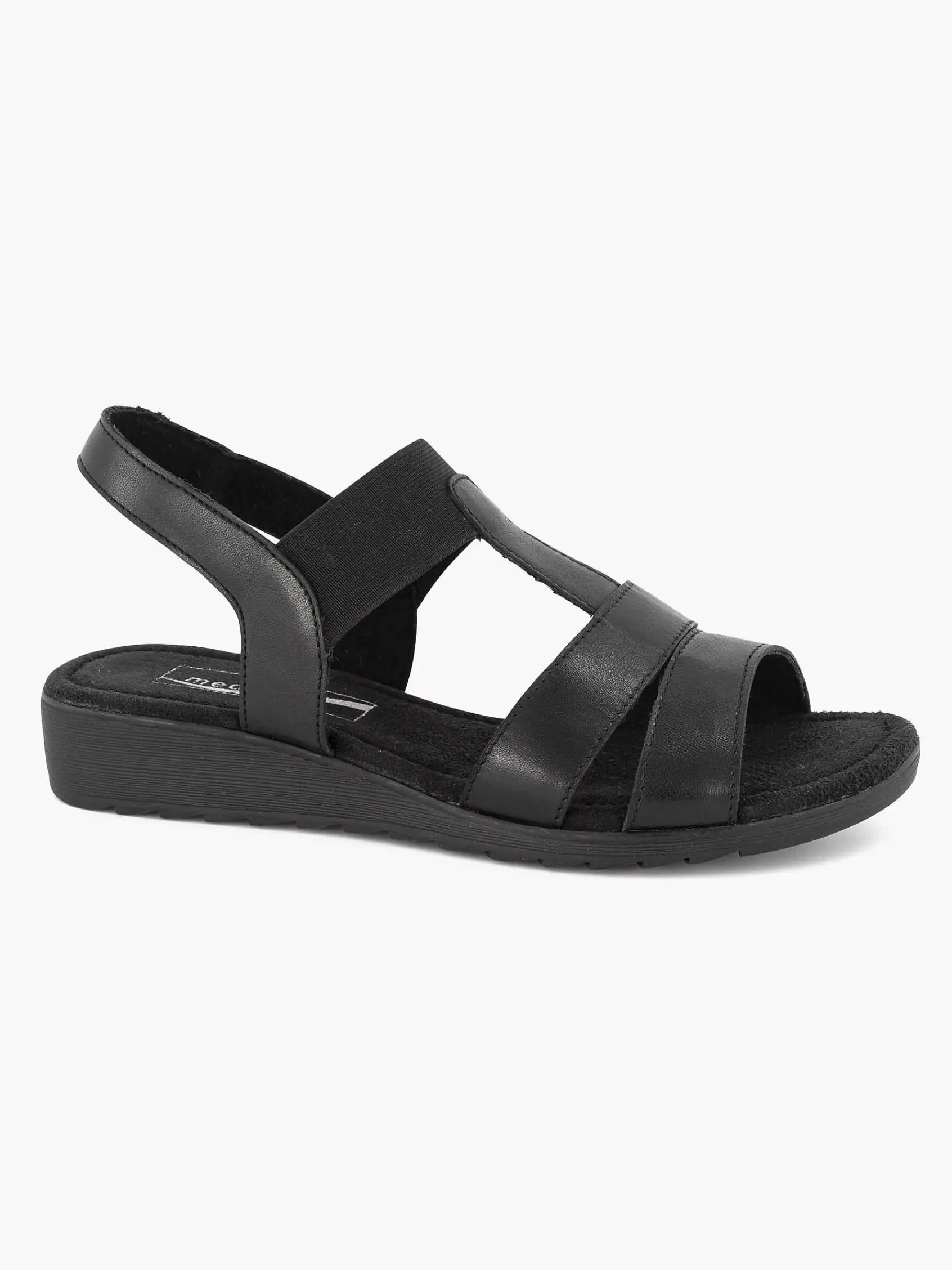 Medicus Sandalen-Zwarte Leren Sandaal