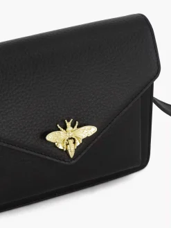 5th Avenue Online Exclusive Accessoires-Zwarte Leren Schoudertas