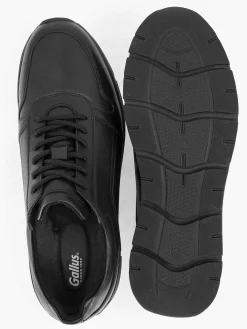Gallus Sneakers-Zwarte Leren Sneaker
