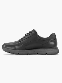 Gallus Sneakers-Zwarte Leren Sneaker