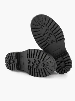 Limelight girl Jongensschoenen-Zwarte Leren Veterboot