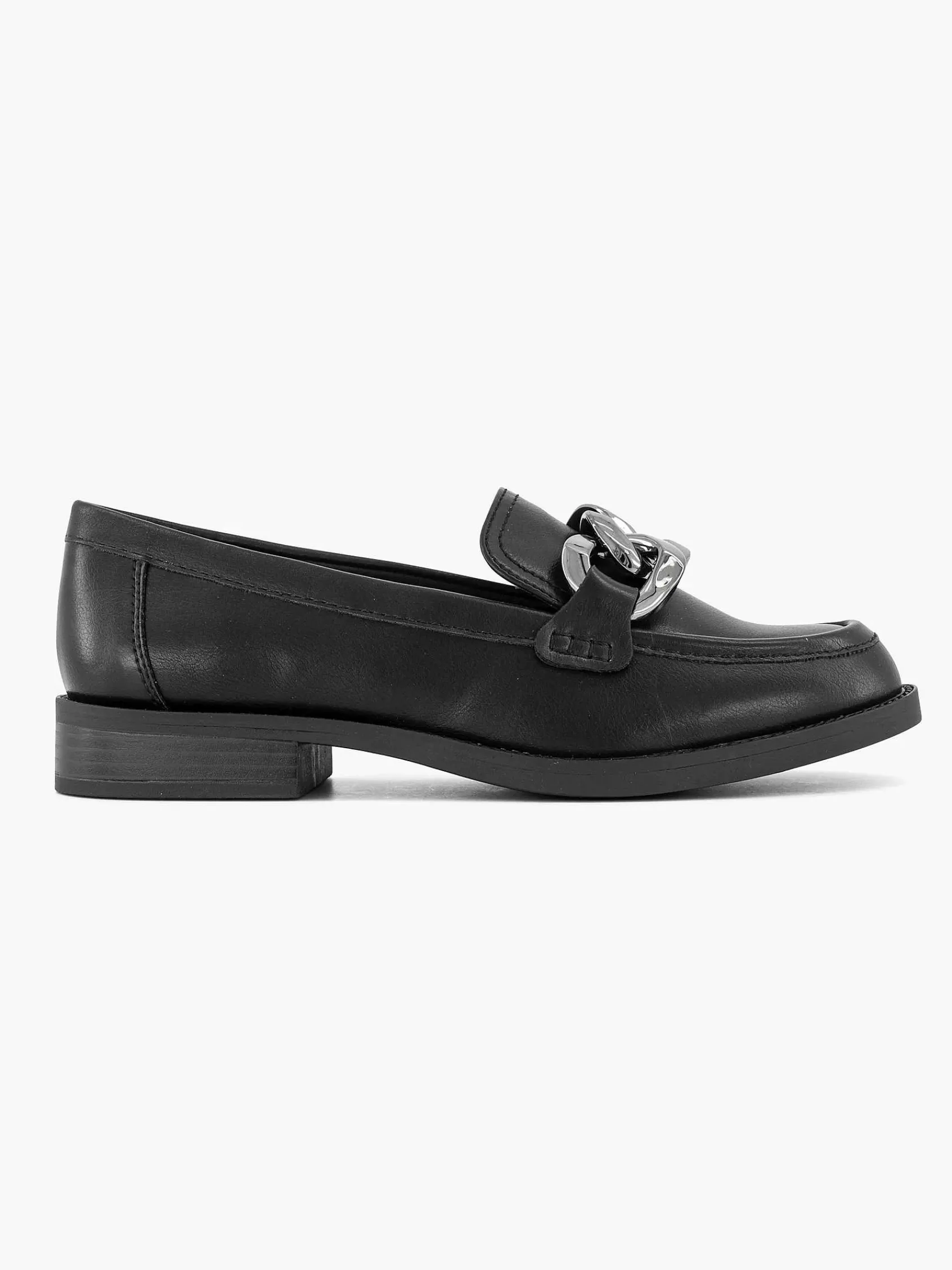 Graceland Instappers-Zwarte Loafer Sierketting