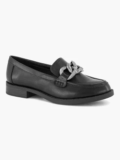 Graceland Instappers-Zwarte Loafer Sierketting