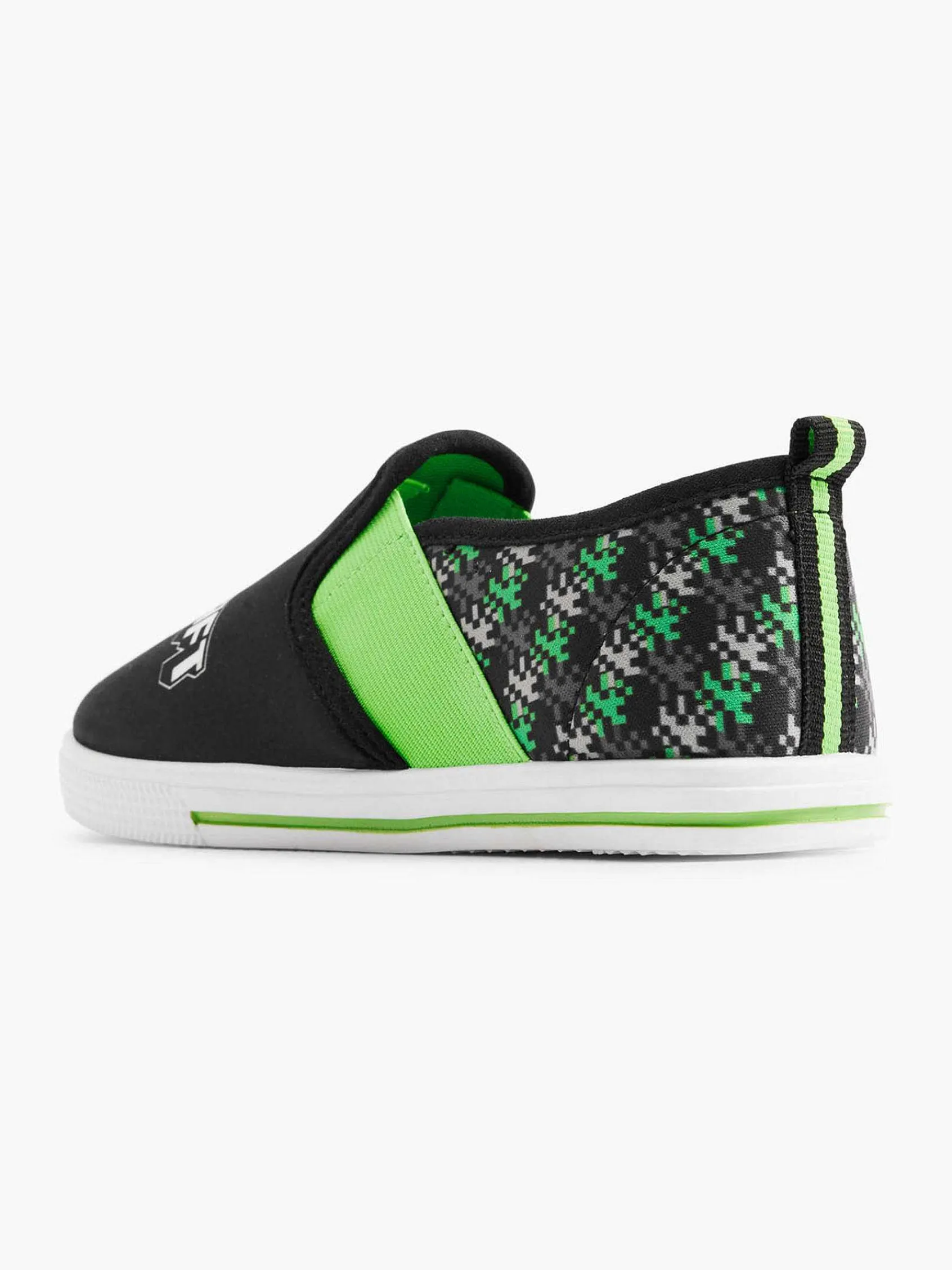 Minecraft Jongensschoenen-Zwarte Pantoffel