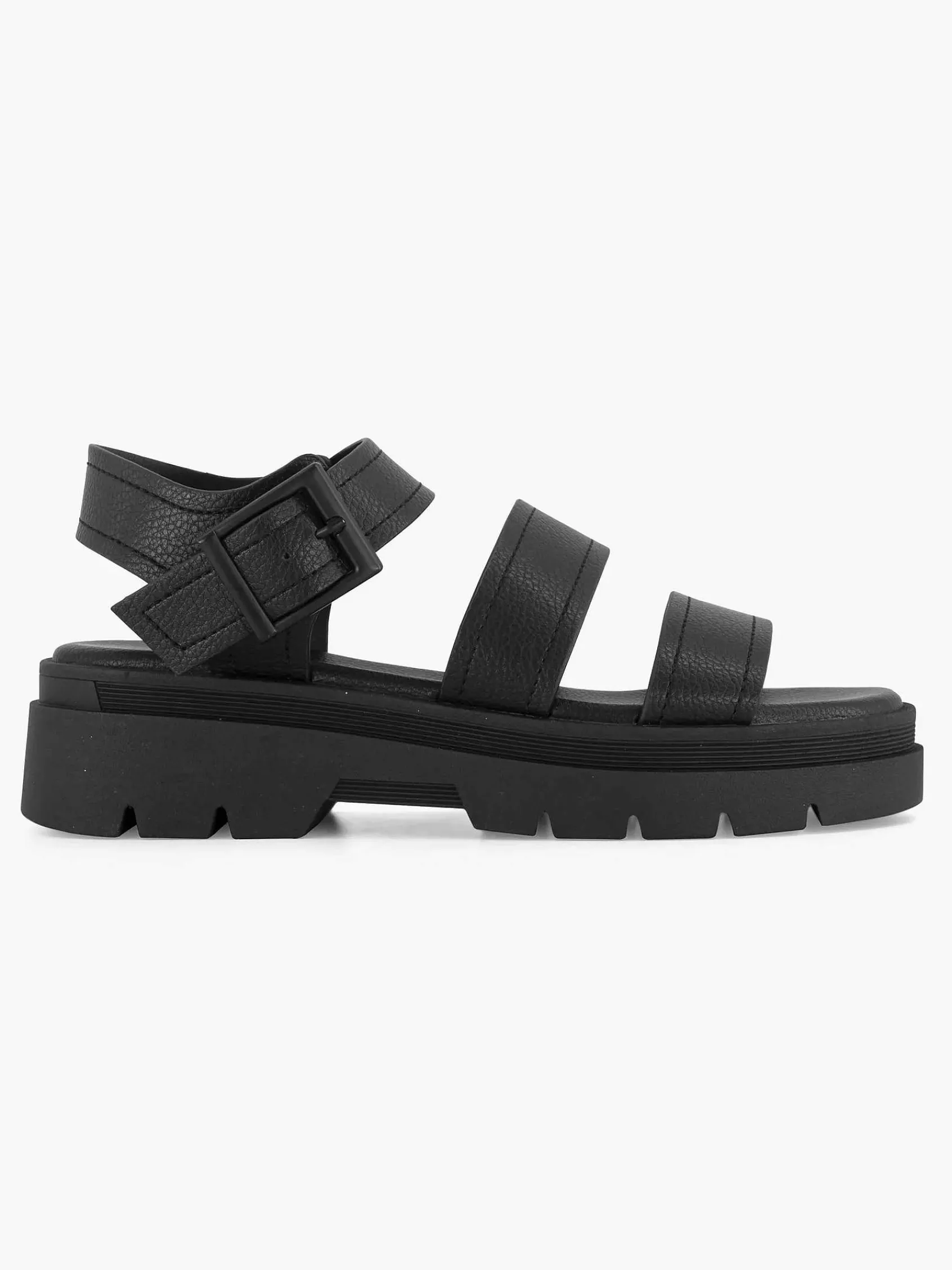 Oxmox Sandalen-Zwarte Platform Sandaal
