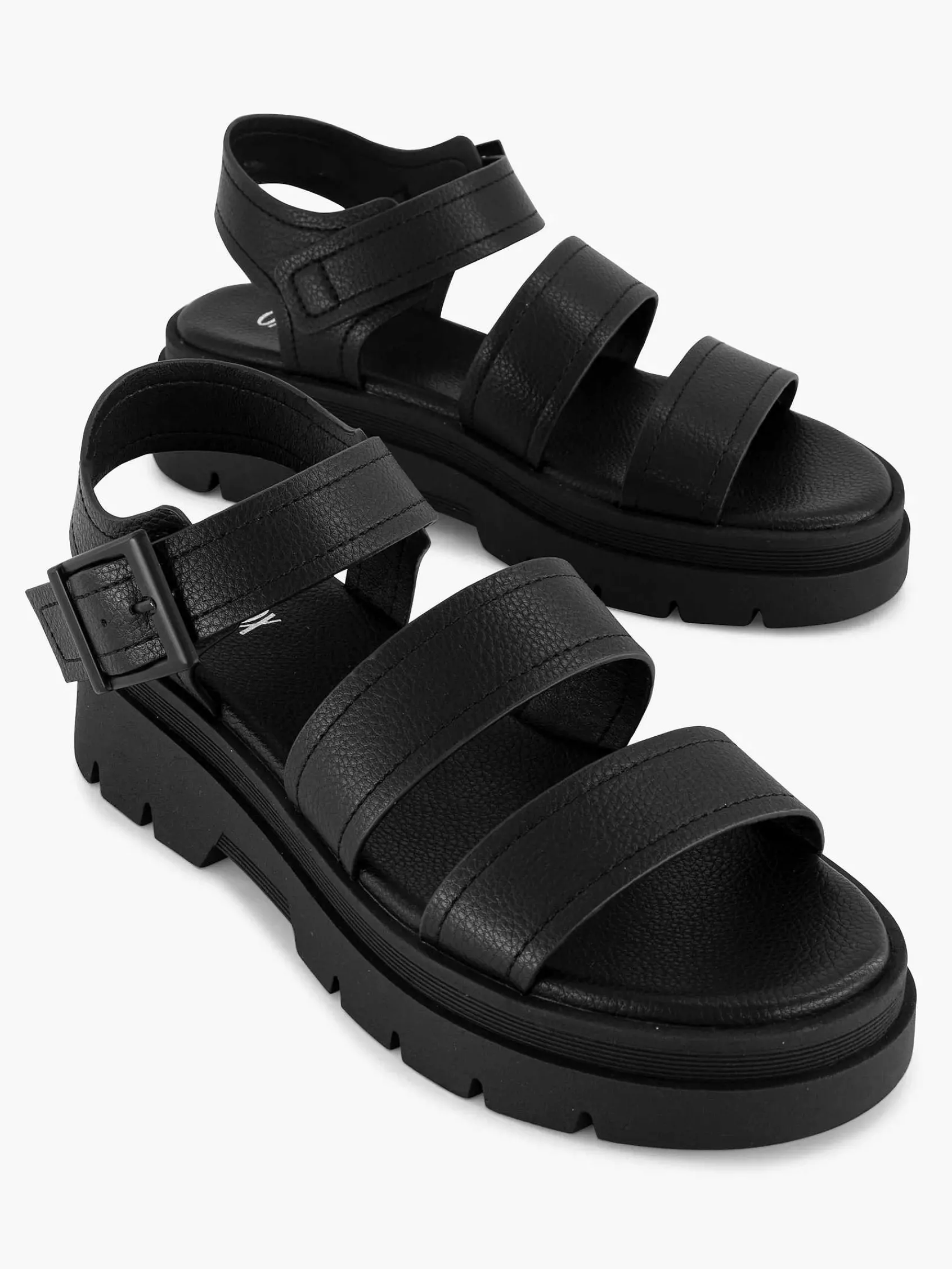 Oxmox Sandalen-Zwarte Platform Sandaal