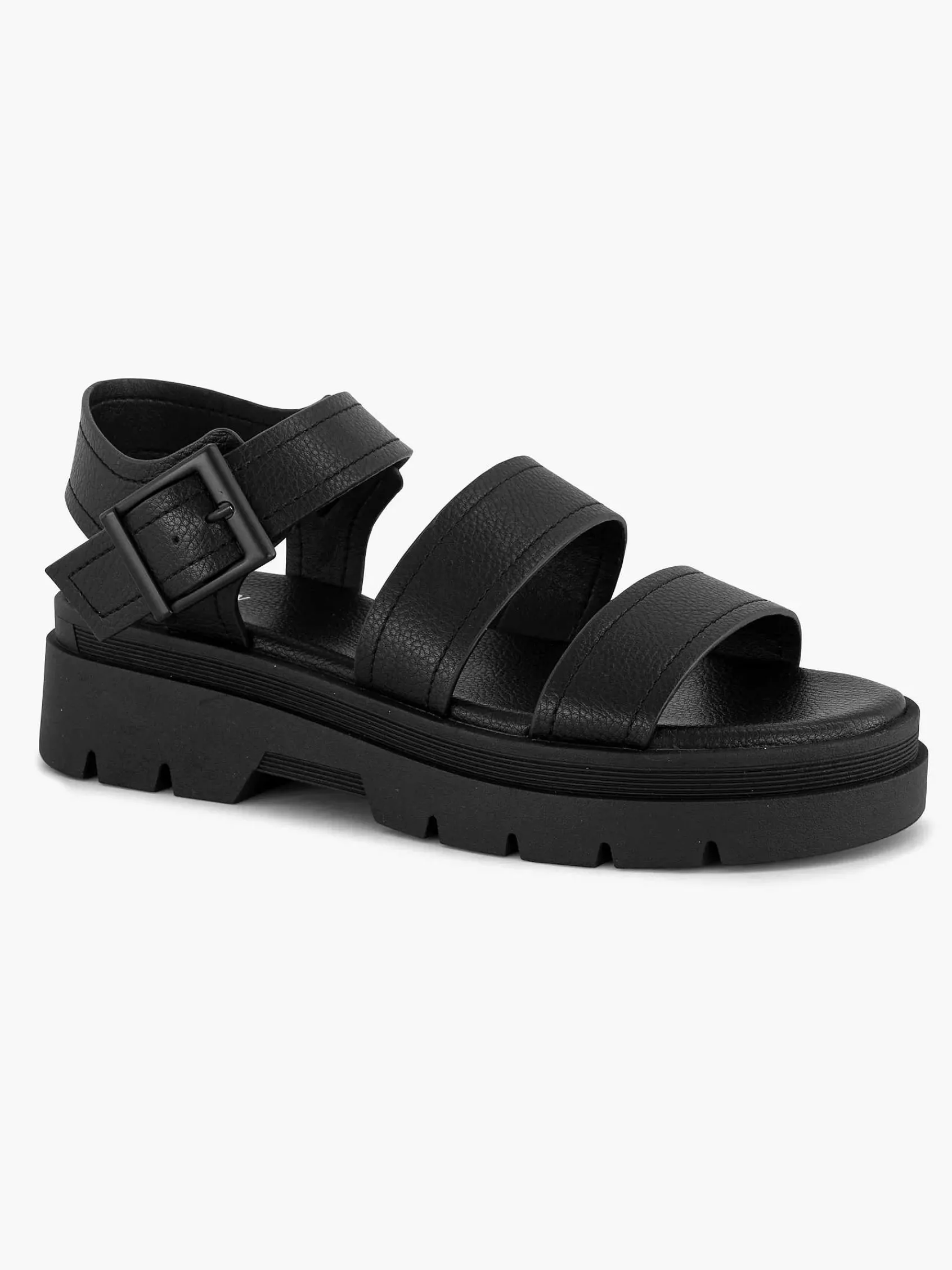 Oxmox Sandalen-Zwarte Platform Sandaal