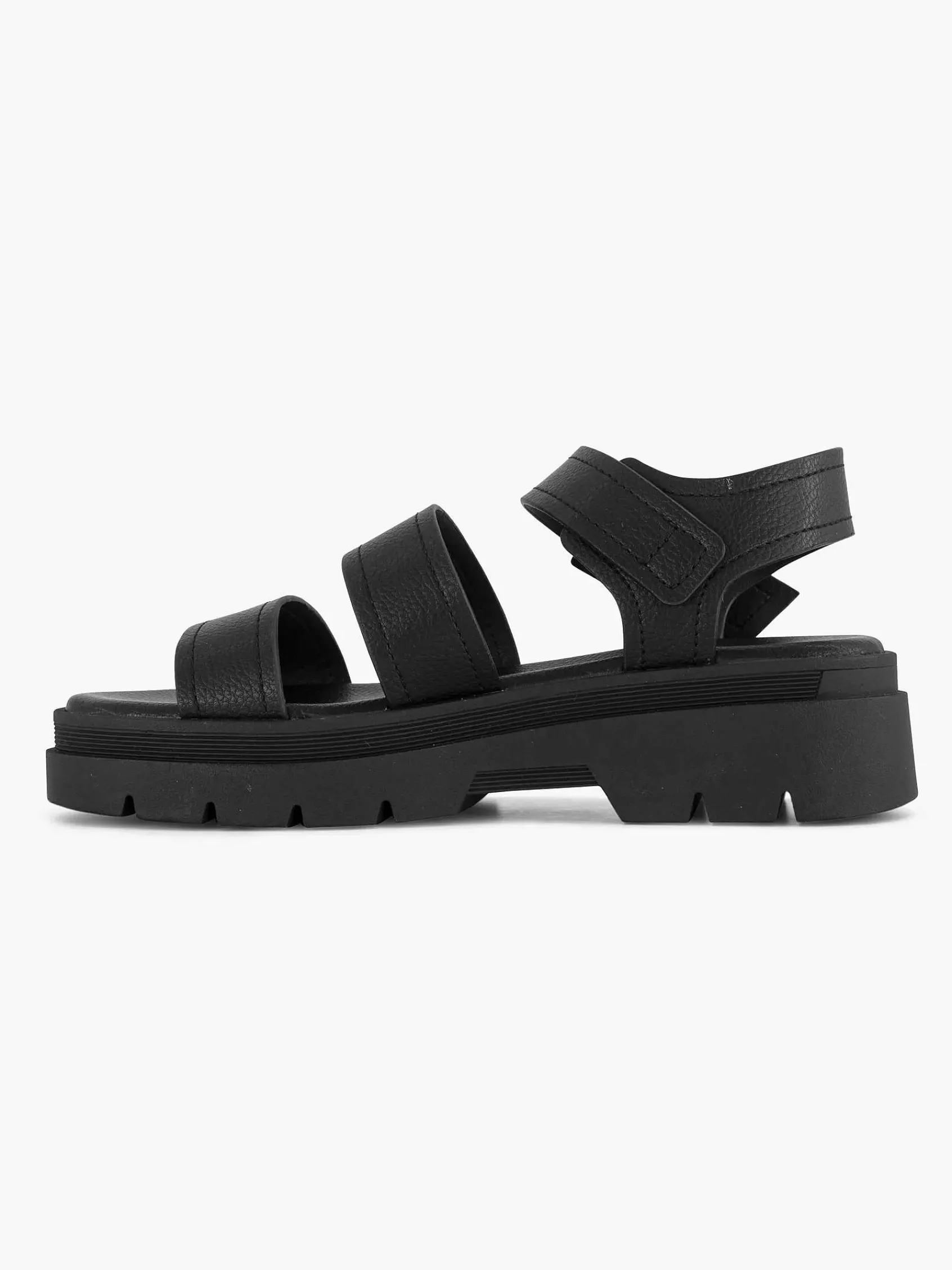Oxmox Sandalen-Zwarte Platform Sandaal