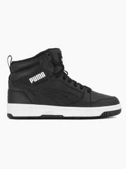 Puma Jongensschoenen-Zwarte Rebound V6 Mid Wtr Jr