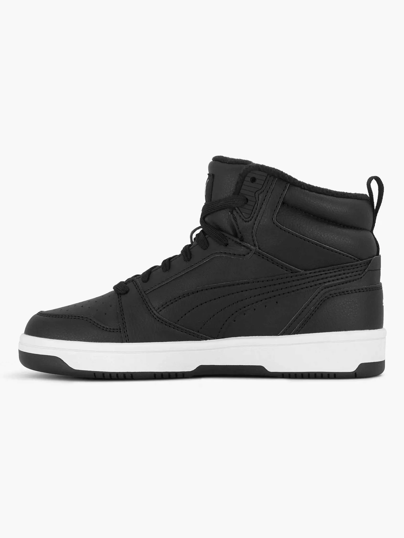 Puma Jongensschoenen-Zwarte Rebound V6 Mid Wtr Jr