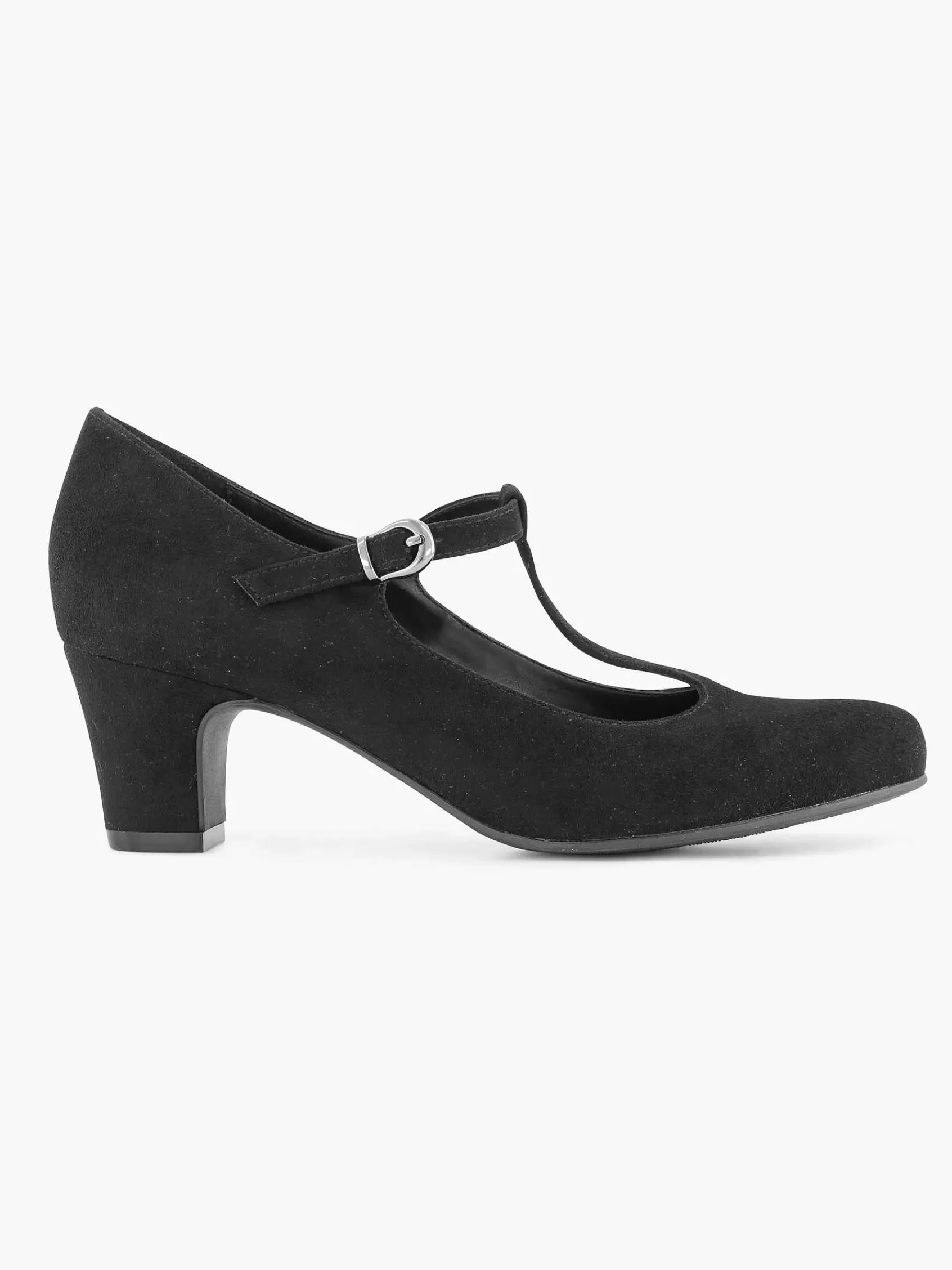 Graceland Hoge Hakken-Zwarte Pump Gesp