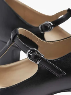 Graceland Hoge Hakken-Zwarte Pump Gesp