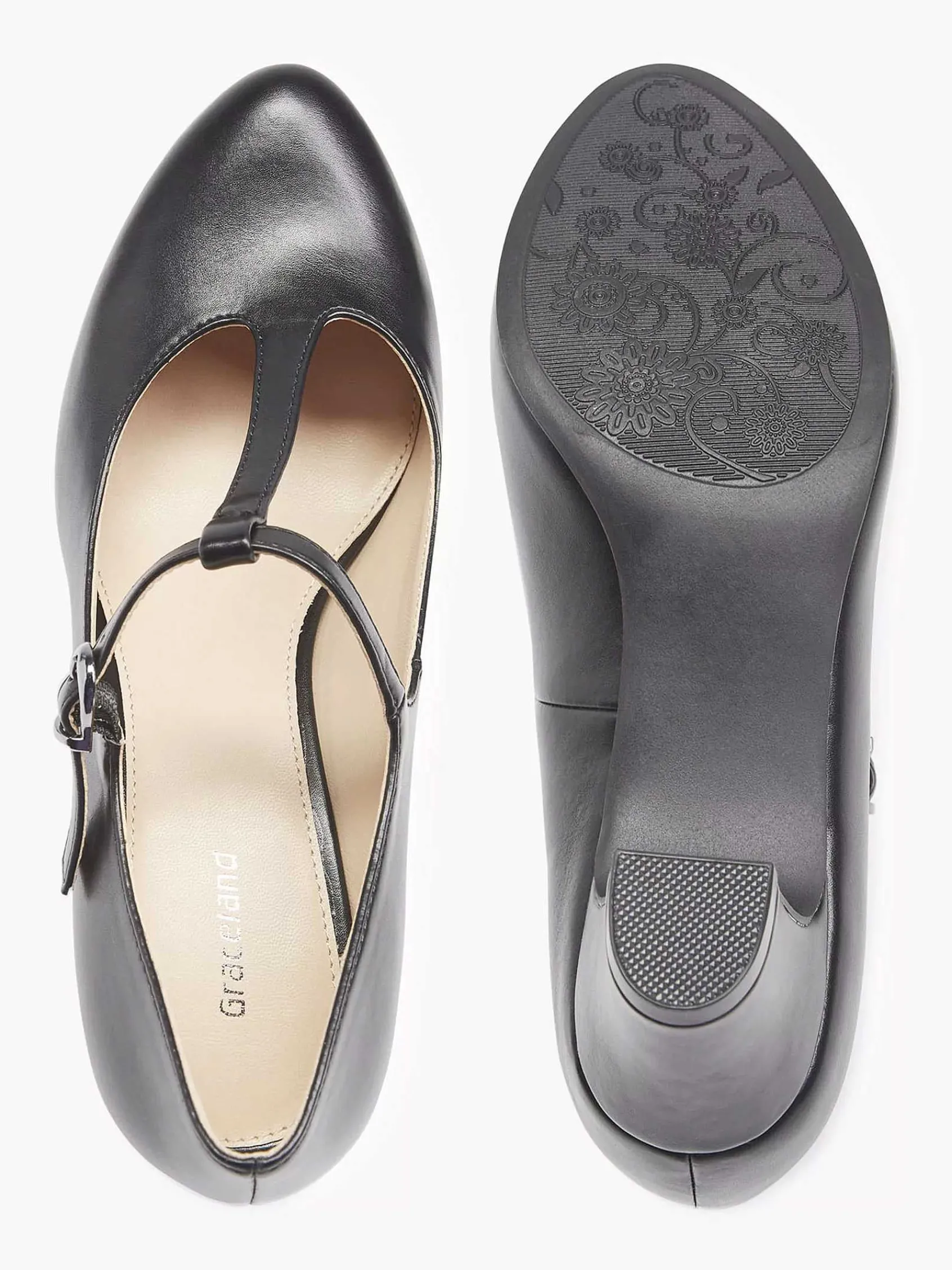 Graceland Hoge Hakken-Zwarte Pump Gesp