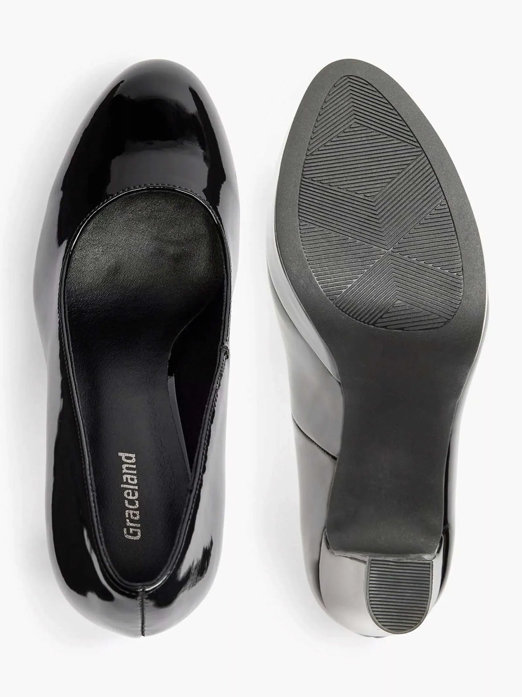 Graceland Pumps-Zwarte Pump Lak
